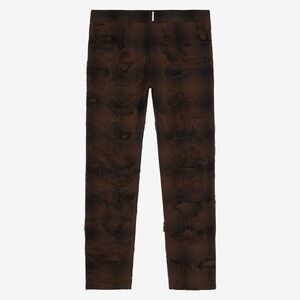 RARE Givenchy Sashiko destroyed flannel pants